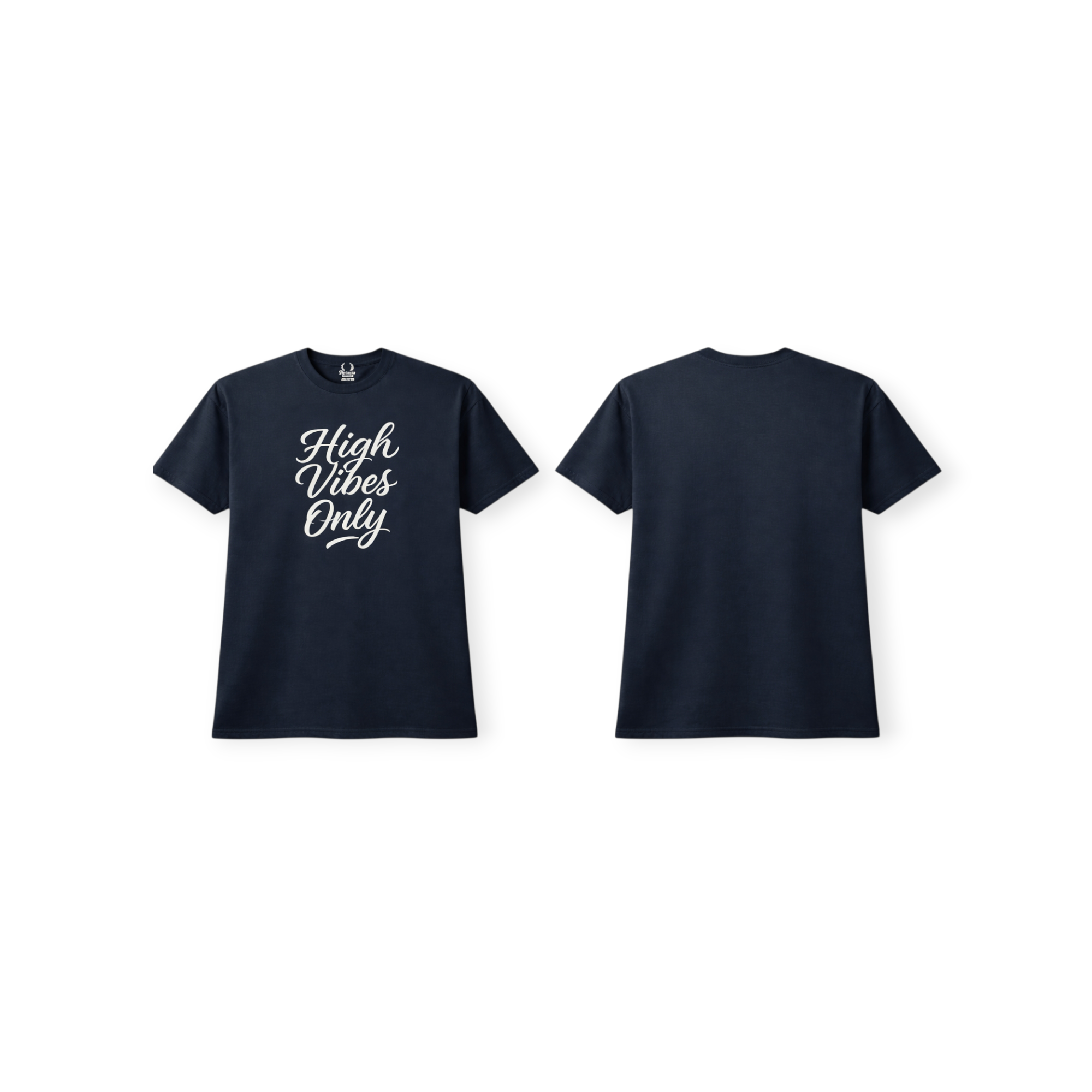 Fortunas-Studio.com – High Vibes Only T-Shirt | Navy Blue